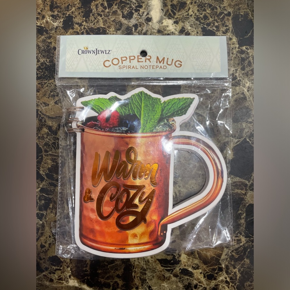 Crownjewlz Copper Mug Spiral Notepad